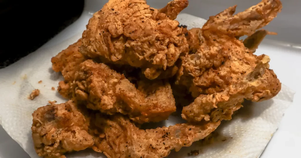 Fried Chicken on Paper Towel