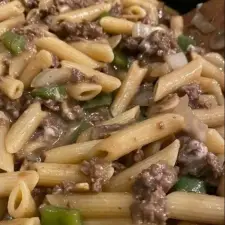 Philly Cheesesteak Pasta Recipe