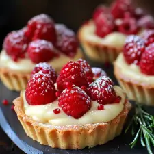 Raspberry & White Chocolate Tartlets Recipe