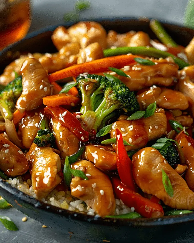 Honey Garlic Chicken Stir Fry - Recipes Smile