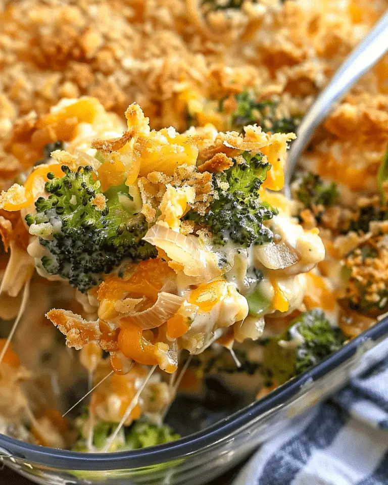 French Onion Broccoli Cheese Casserole - Recipes Smile