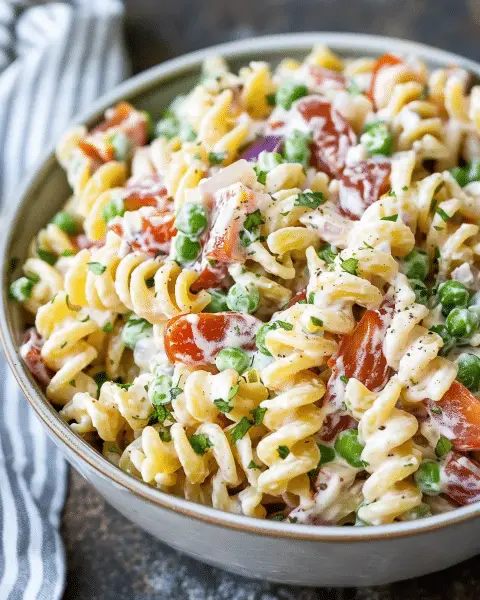 Creamy Pasta Salad - Recipes Smile
