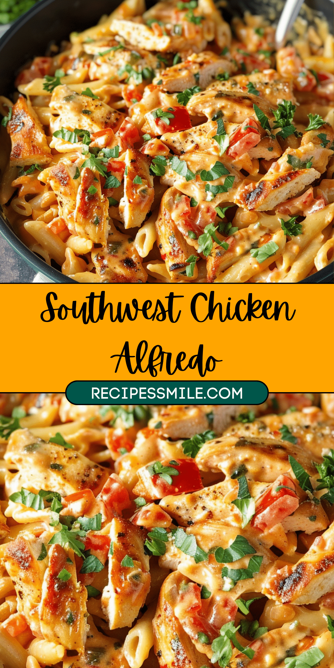Southwest Chicken Alfredo - Recipes Smile