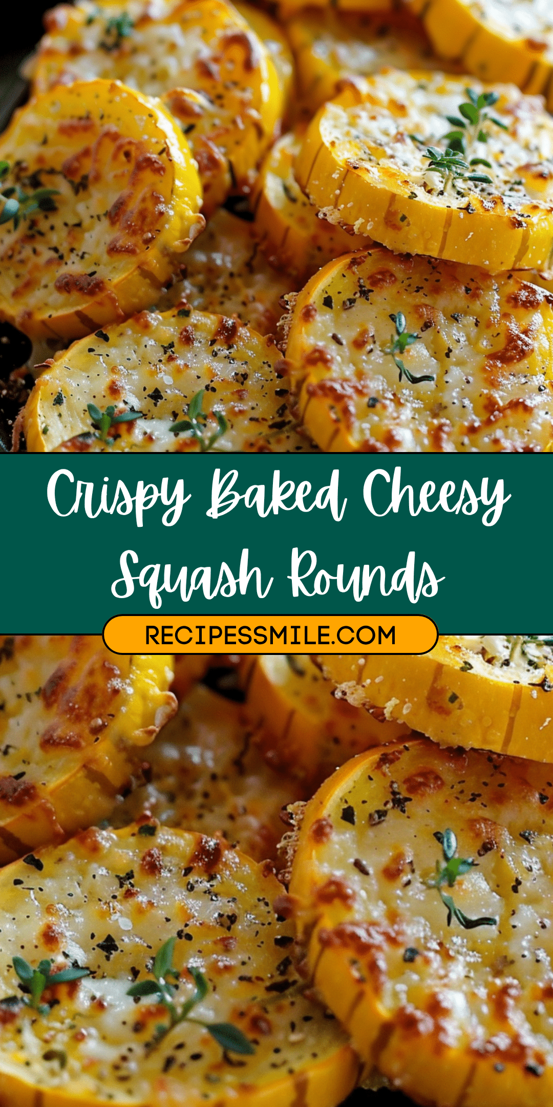 Crispy Baked Cheesy Squash Rounds - Recipes Smile