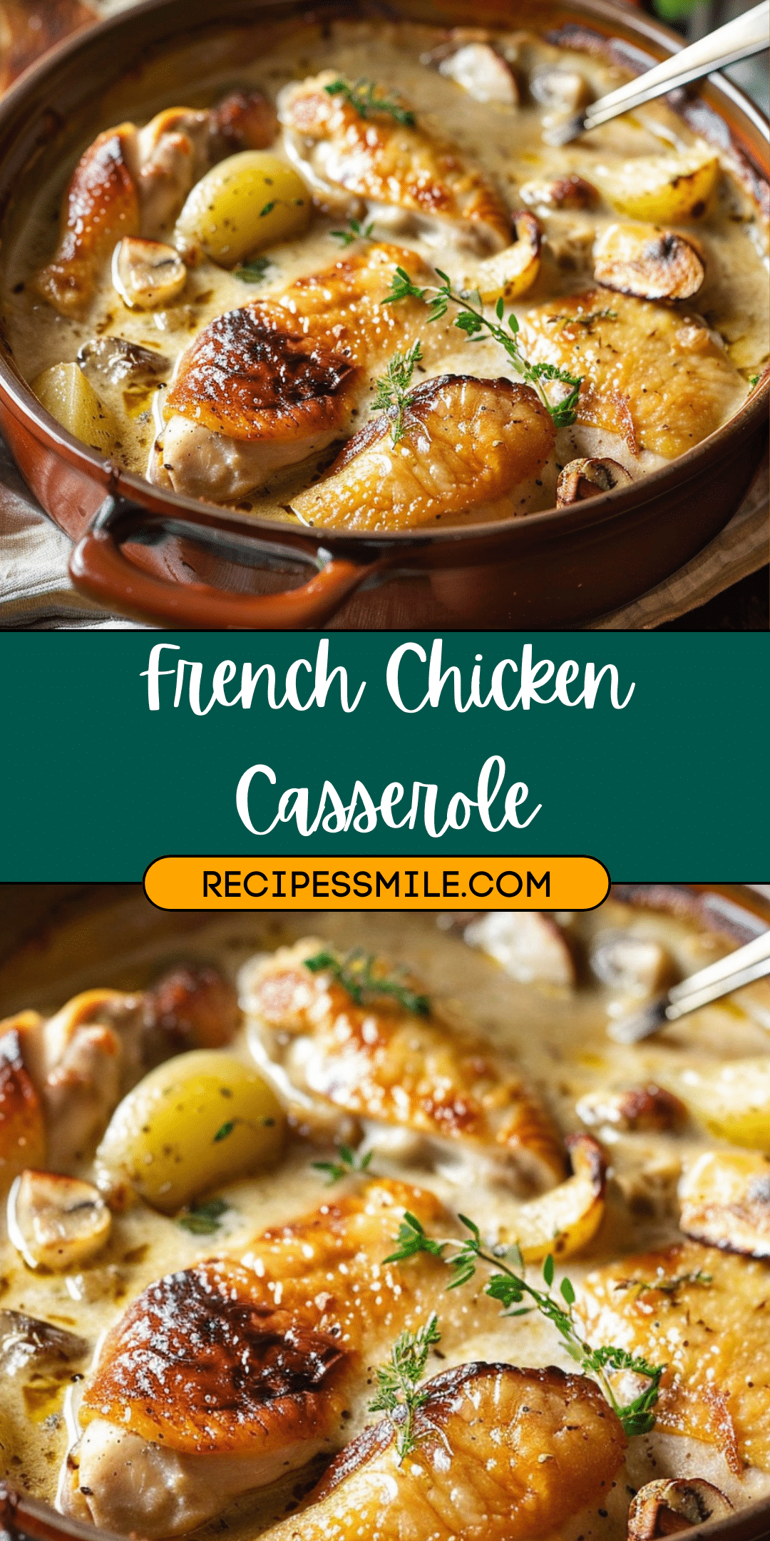 French Chicken Casserole - Recipes Smile