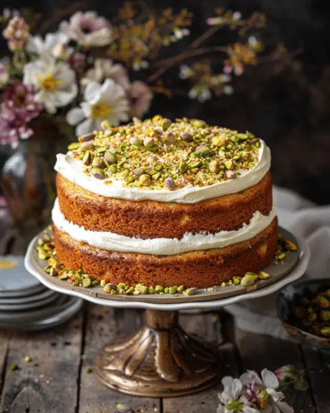 Pistacho Ricotta Cake Pistachio, Orange & Ricotta Cake - Recipes Smile