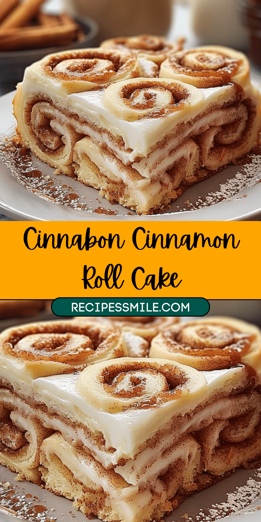 Cinnabon Cinnamon Roll Cake - Recipes Smile