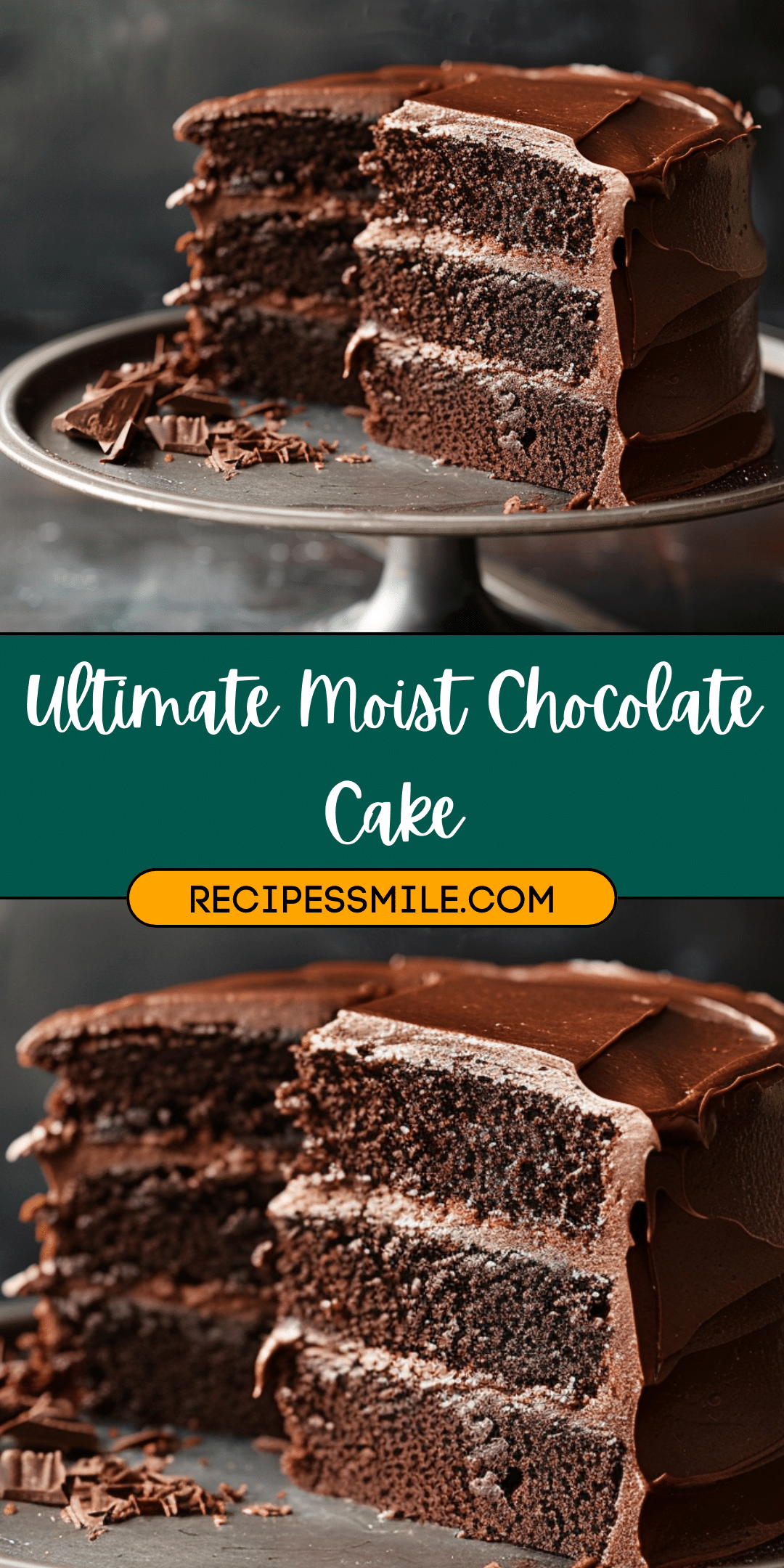 Ultimate Moist Chocolate Cake - Recipes Smile