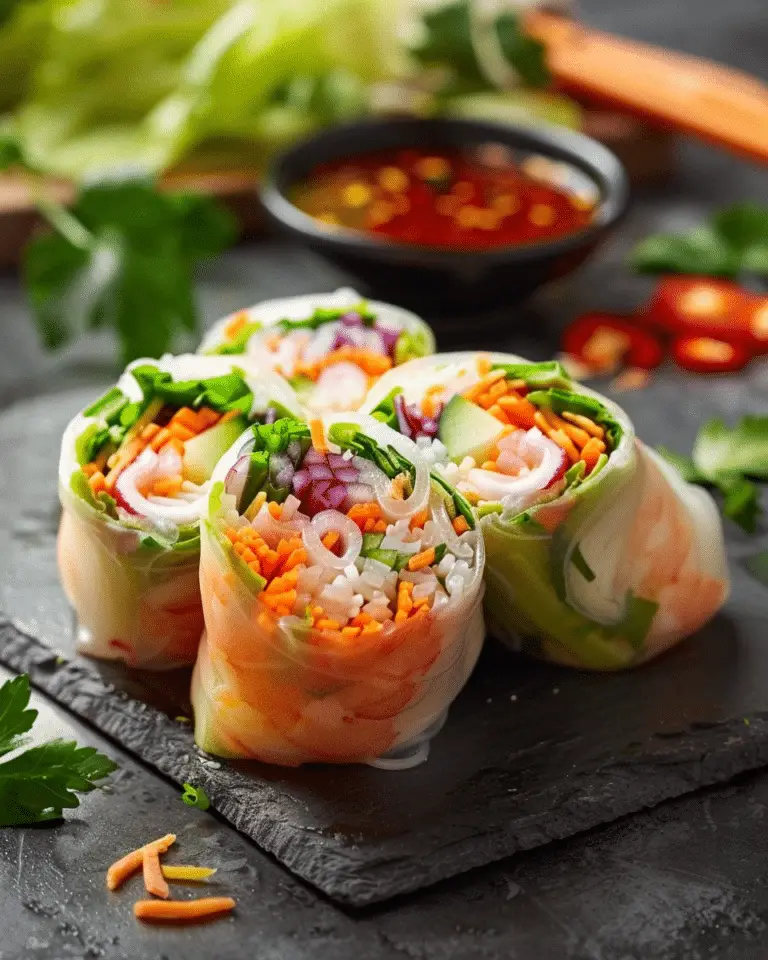Giant Fresh Spring Rolls - Recipes Smile